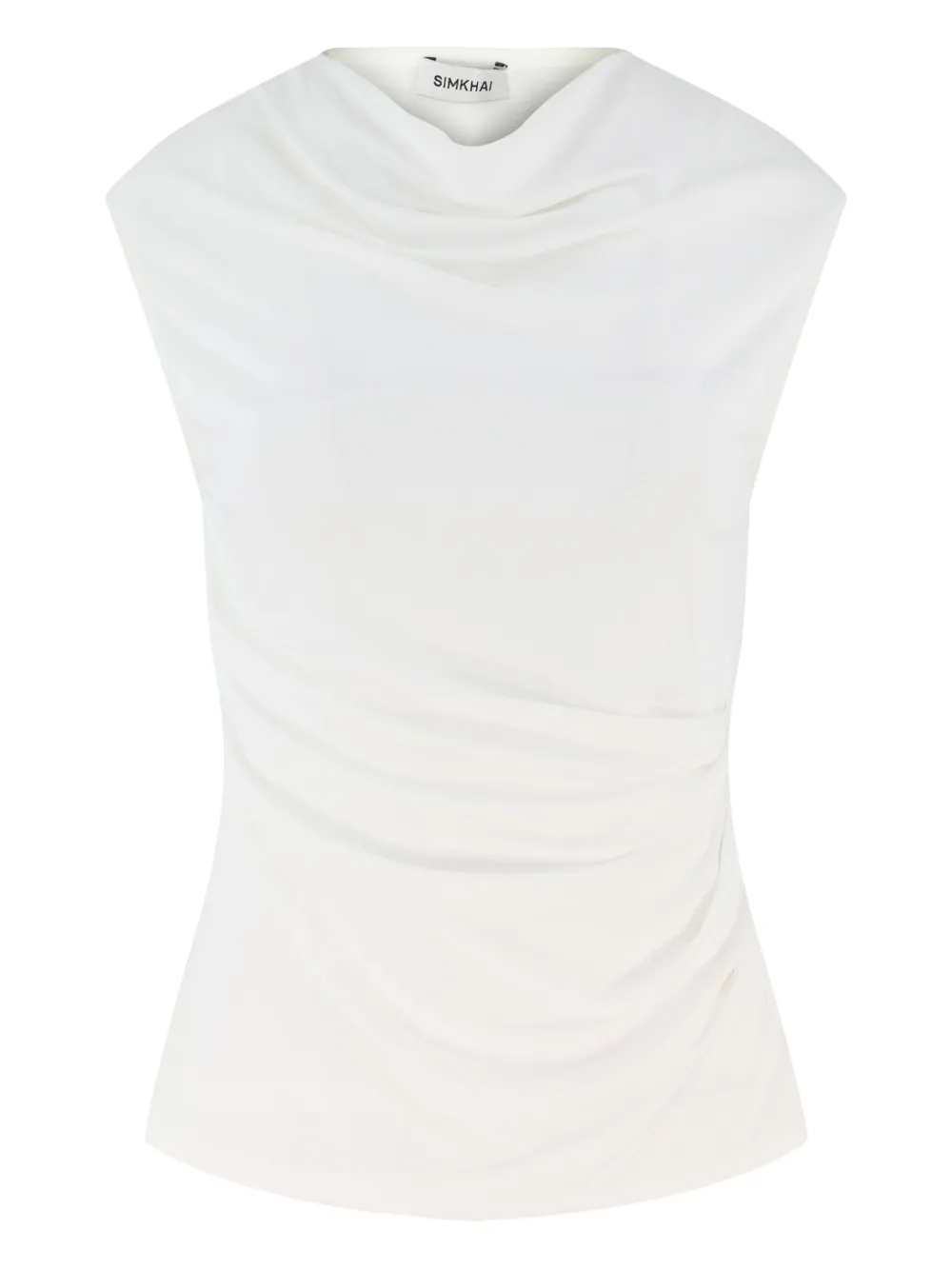 Simkhai cowl-neck draped top | White | Image 1