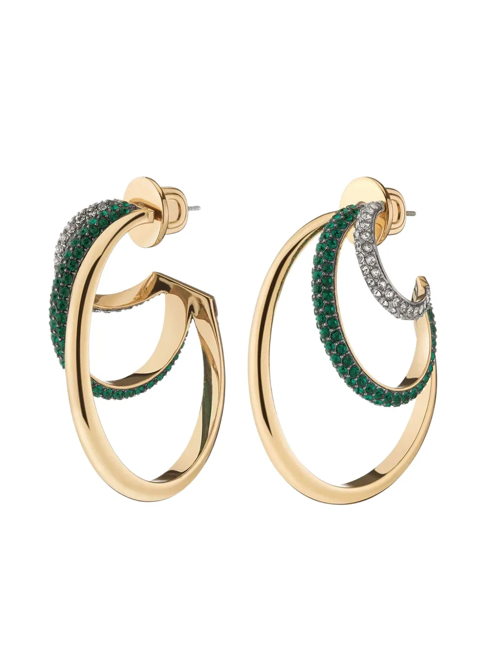 DEMARSON New York Raise Triple Hoop earrings | Gold | Image 1