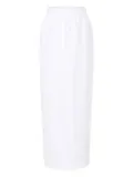 Posse elastic-waist pencil skirt - White