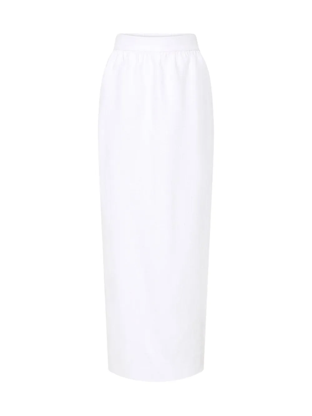 Posse Kokerrok met elastische taille Wit