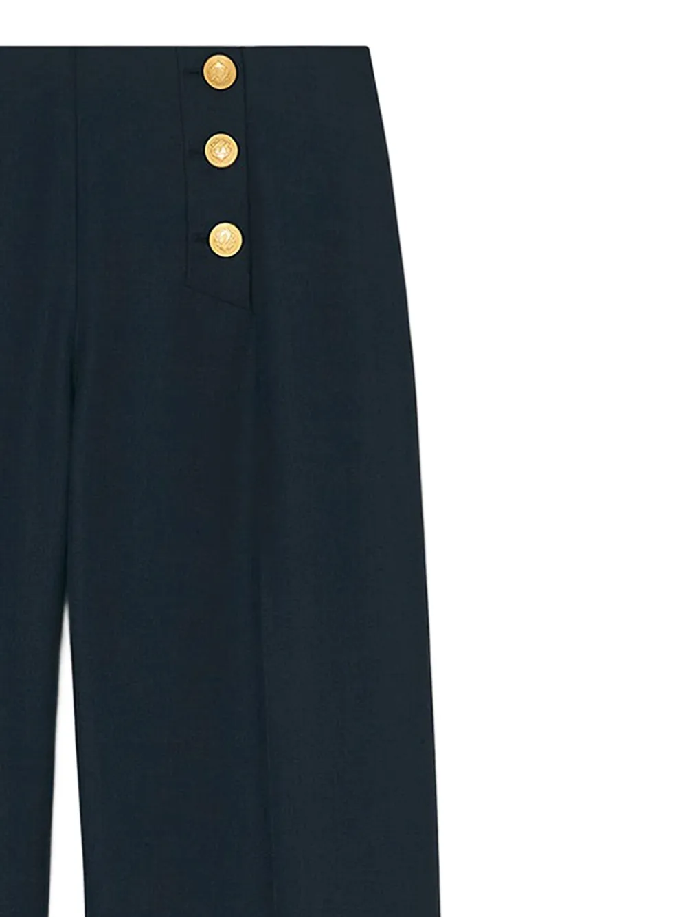 Tara Jarmon gold-button pants | Flared & Bell-Bottom Pants | Image 2