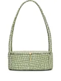 Alexis crocodile-effect shoulder bag - Green