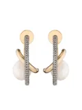 DEMARSON New York pearl-embellished earrings - Gold