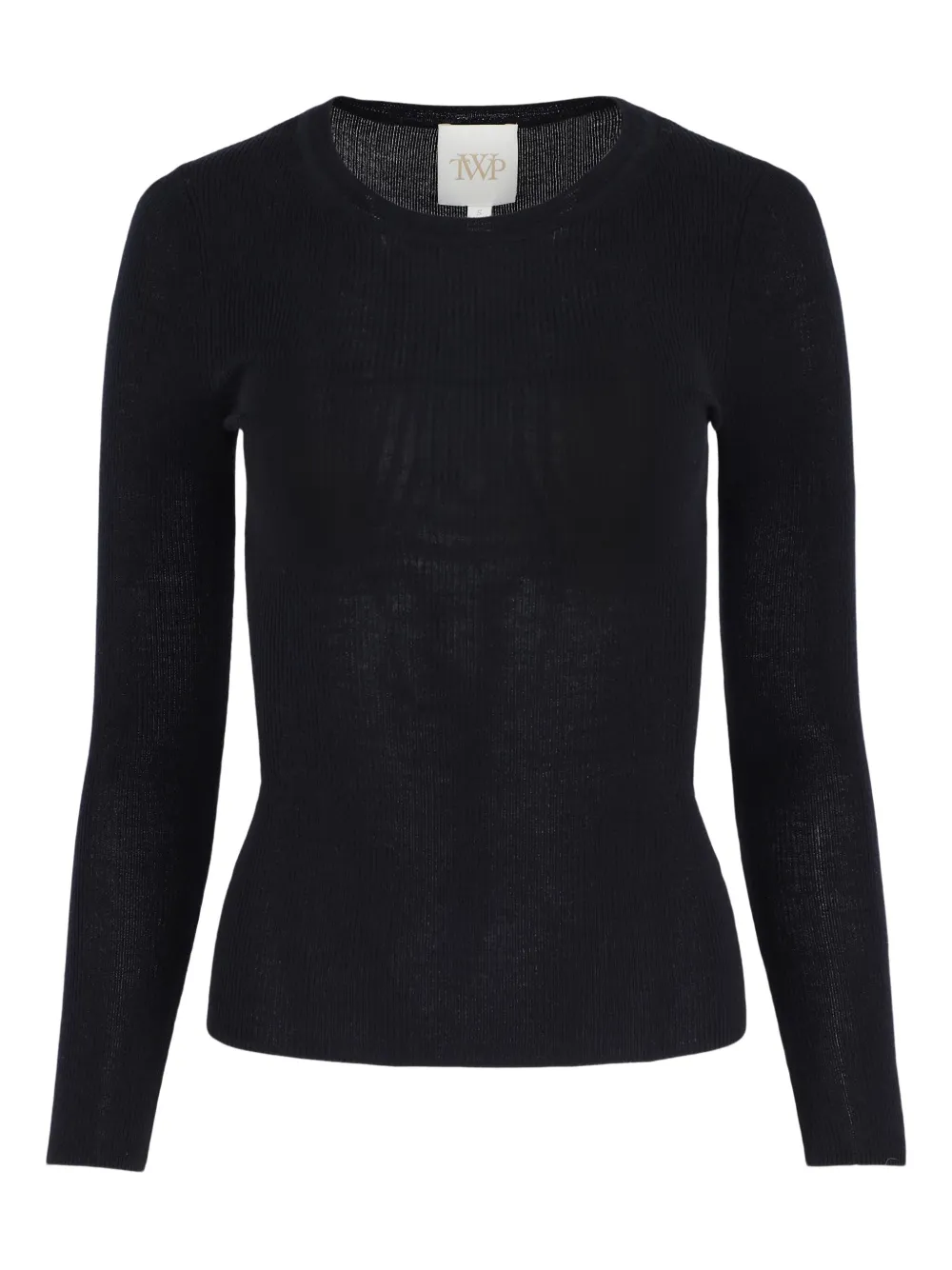 TWP ribbed crewneck sweater | Blue | Image 1
