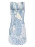 Hemant And Nandita paisley-print studded mini dress - Blue