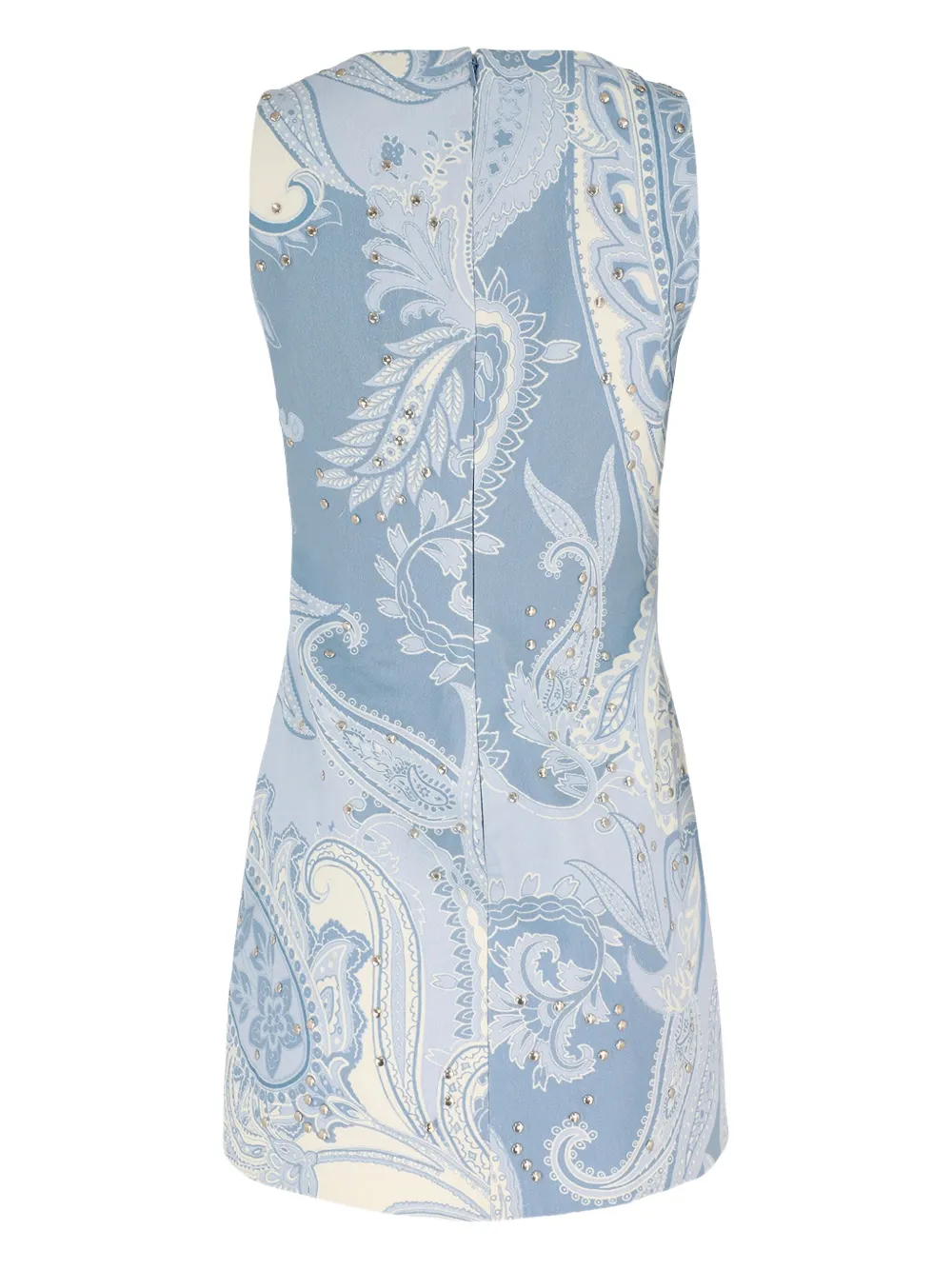 Hemant And Nandita Mini-jurk met paisley-print en studs Blauw