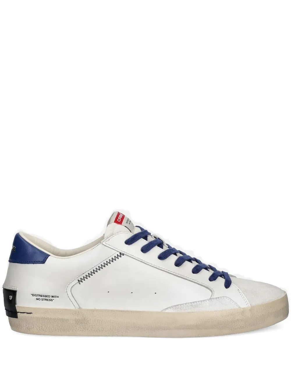 Crime London Sneakers met leren vlakken Wit