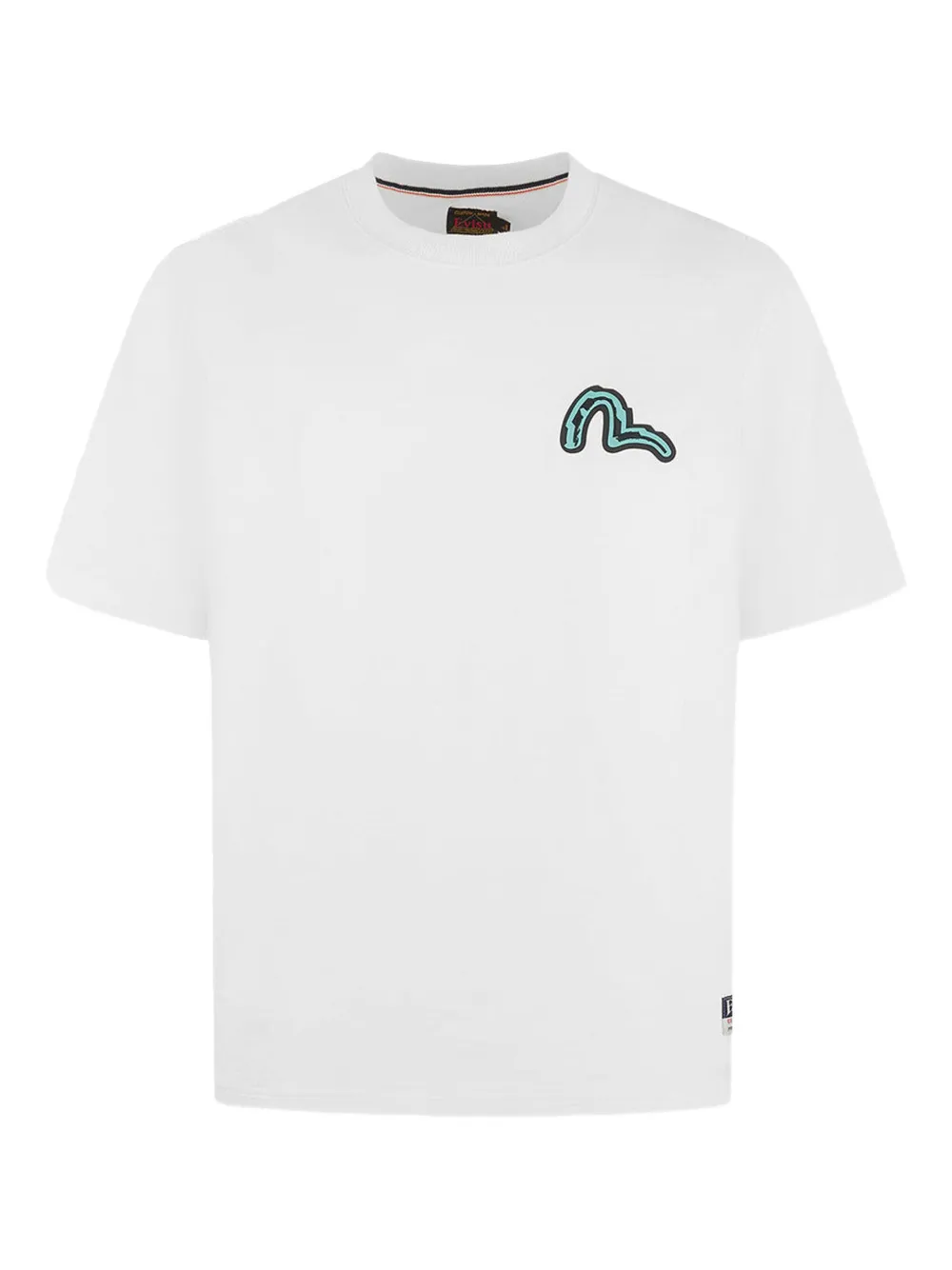 EVISU T-shirt met print Wit
