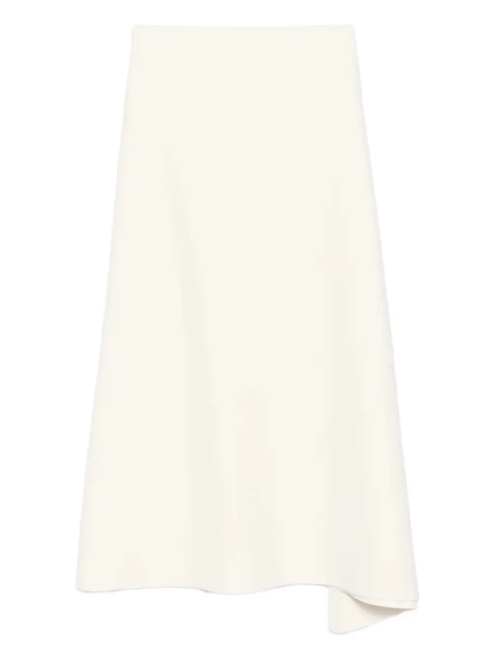 Jil Sander Asymmetric Midi Skirt In Neutral