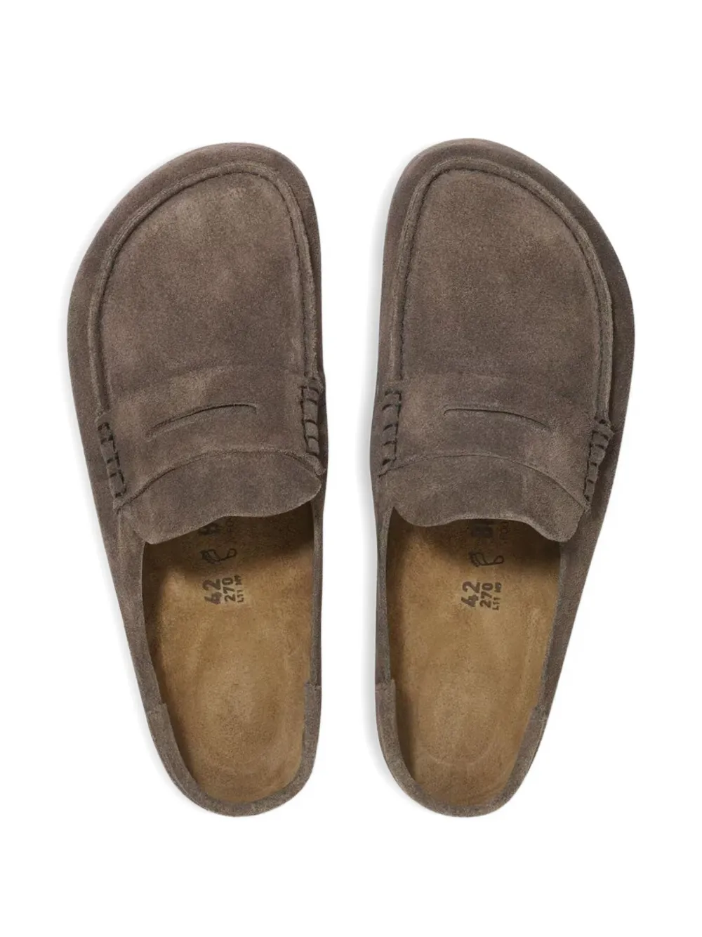 Birkenstock Naples suede loafers Grey