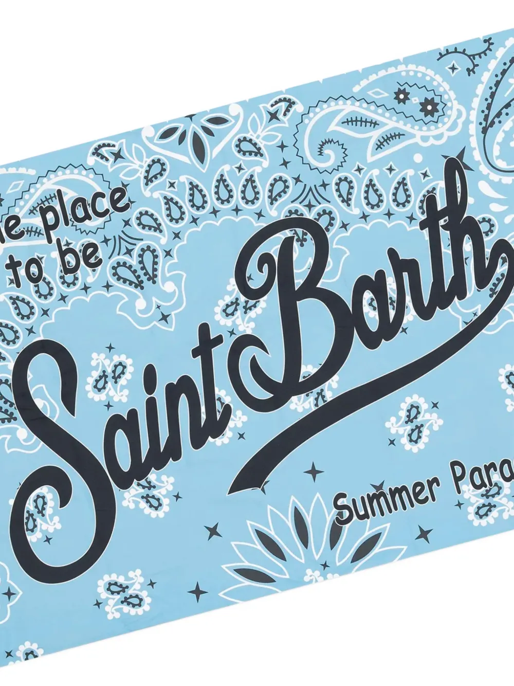 MC2 Saint Barth Kids Aidan strandlaken met bandanaprint Blauw