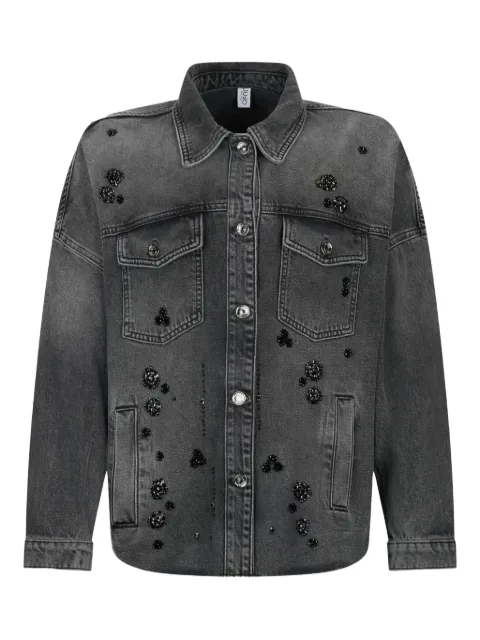 LIU JO Jaqueta jeans com aplicação de strass