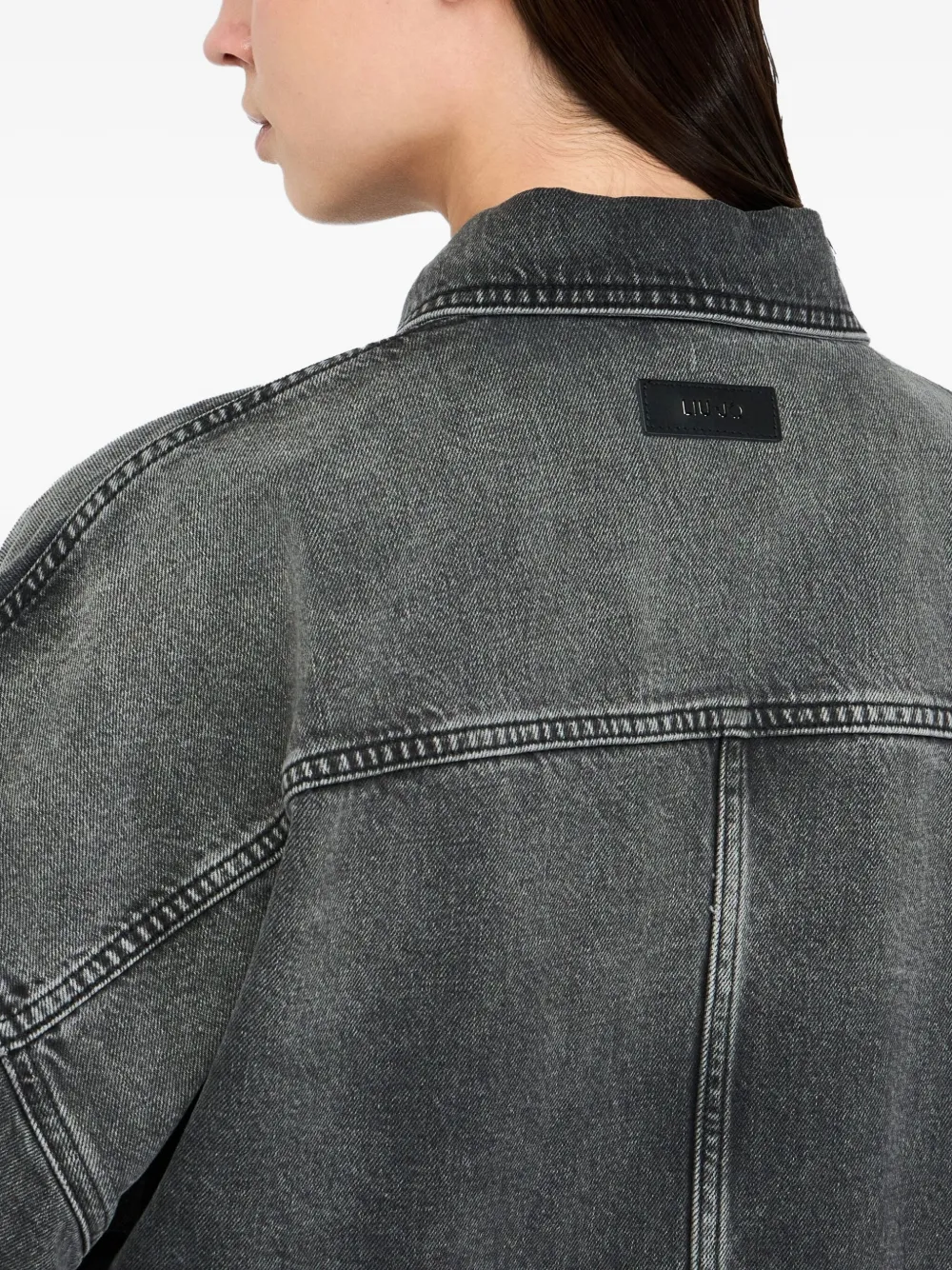 LIU JO デニムジャケット LIU JO rhinestone-embellished Denim Jacket | Black | FARFETCH GE