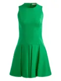 alice + olivia Adley pleated sleeveless mini dress - Green