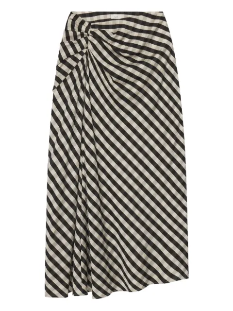 A.L.C. Jean diagonal-stripe maxi skirt
