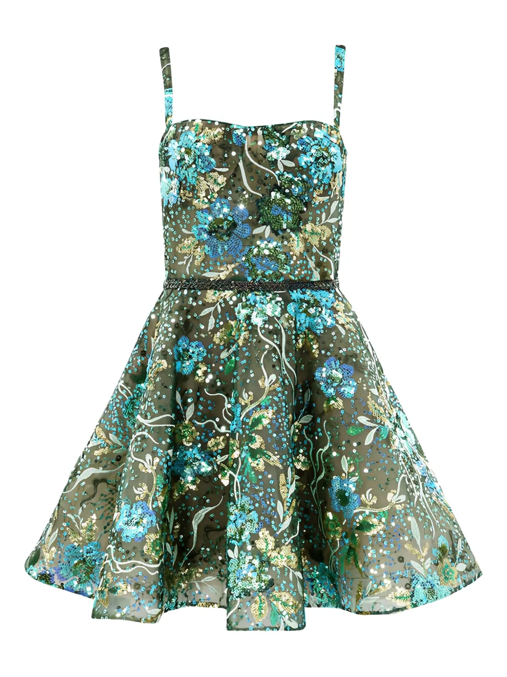 Bronx and Banco Mademoiselle mini dress | Green | Image 1
