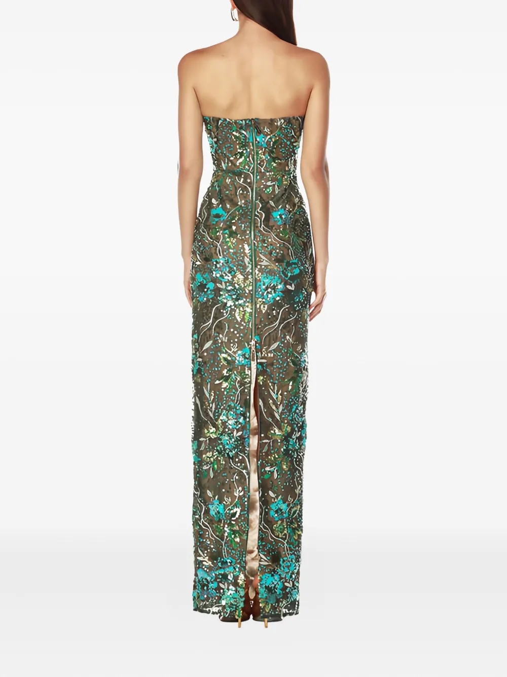 Bronx and Banco Maxi-jurk met bloemenprint Groen