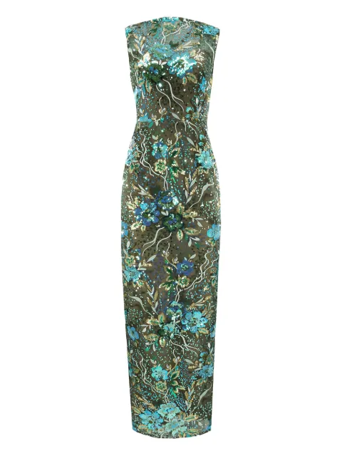 Bronx and Banco floral-pattern maxi dress
