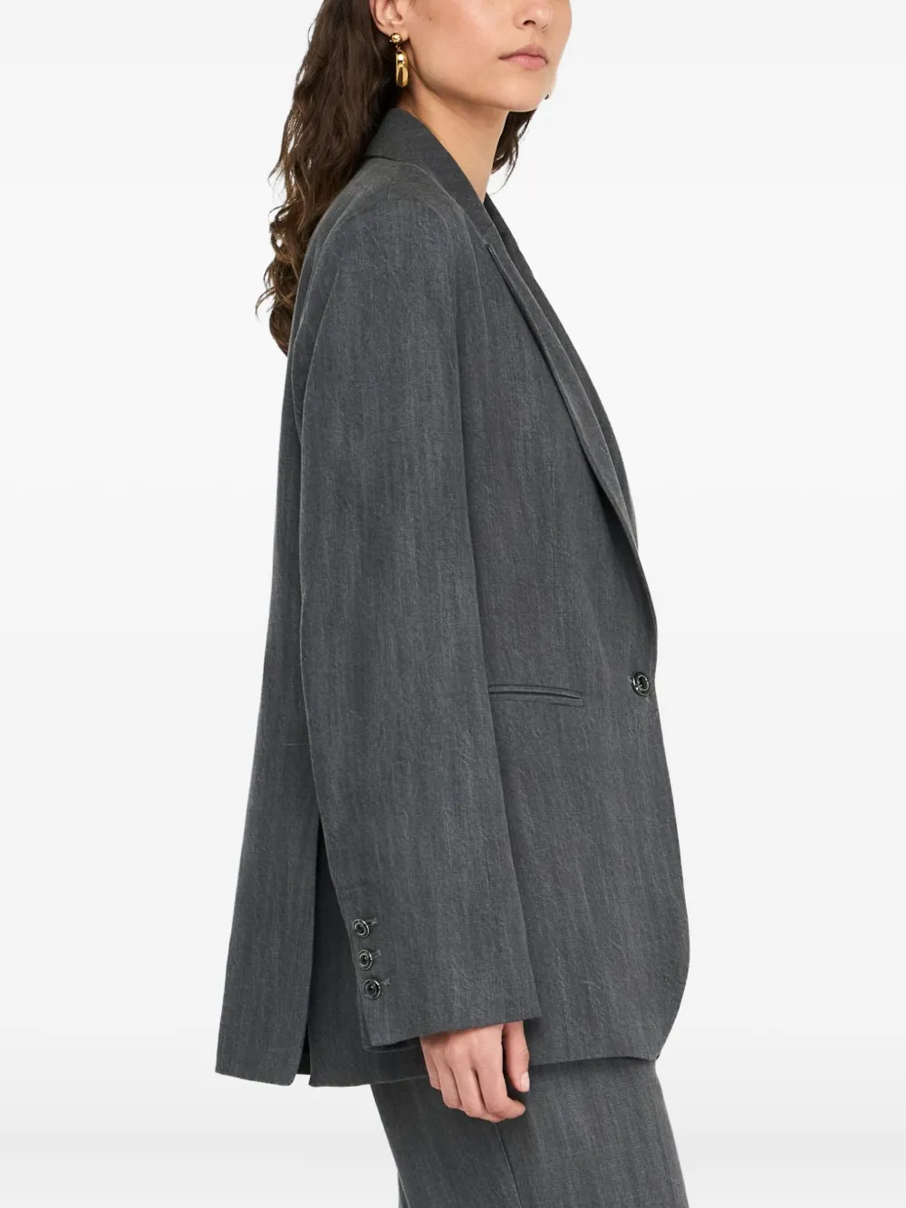 LIU JO single-breasted blazer Grijs