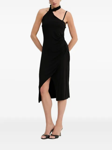 LIU JO asymmetric-neck midi dress