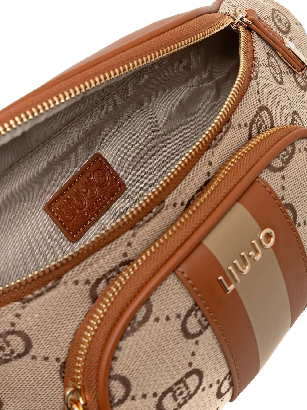 LIU JO Heuptas met monogram jacquard Grijs
