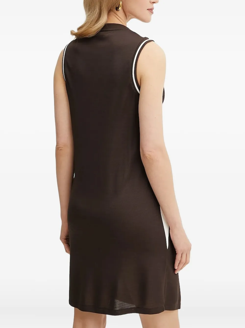 LIU JO V-neck panelled mini dress Bruin