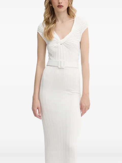 LIU JO twist-front belted midi dress