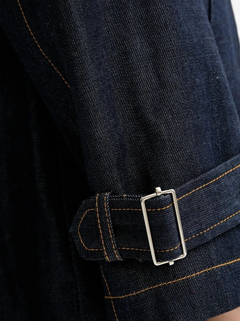 Liu •jo Button-fastening Belted Denim Jacket In Blue