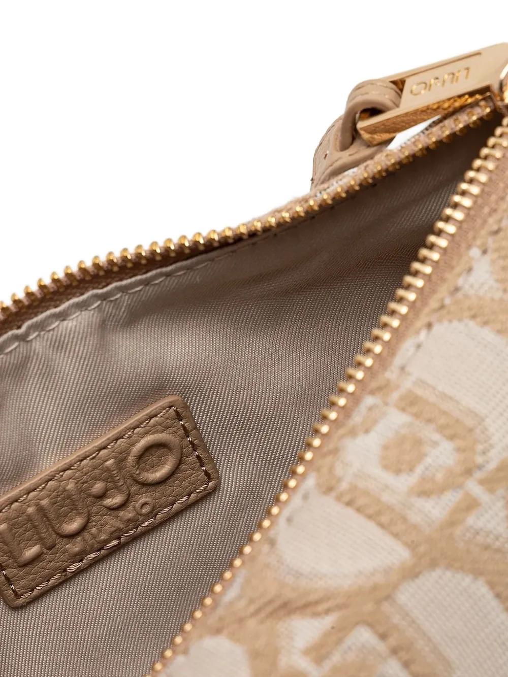 LIU JO Kaliska gewelfde crossbodytas met monogram Beige