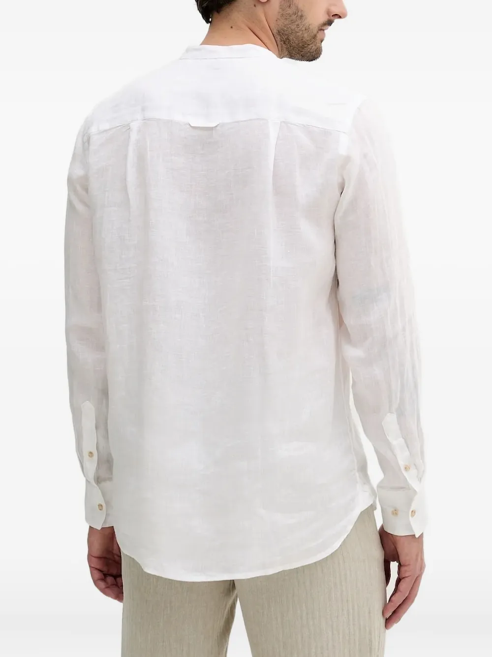 LIU JO mandarin-collar linen shirt | Image 2