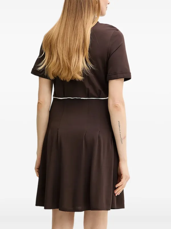 liu jo brown dress Long satin dress colour brown