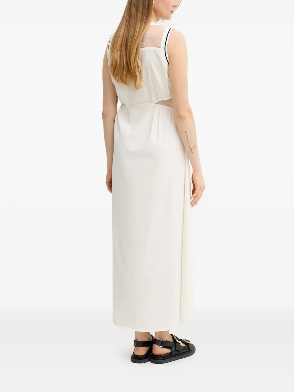 LIU JO sheer-panelled dress - Wit