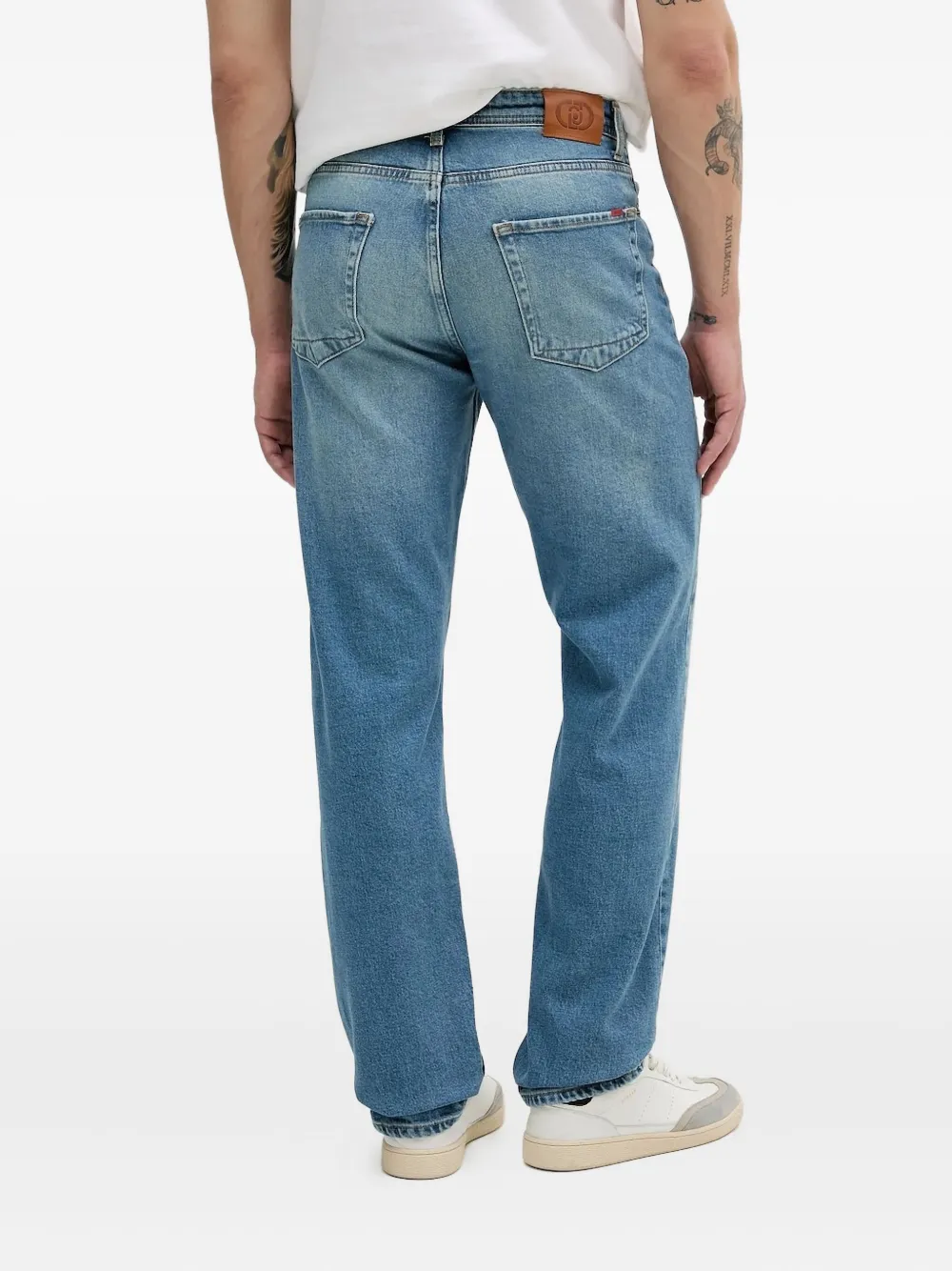 Liu •jo Logo-plaque Jeans In Blue