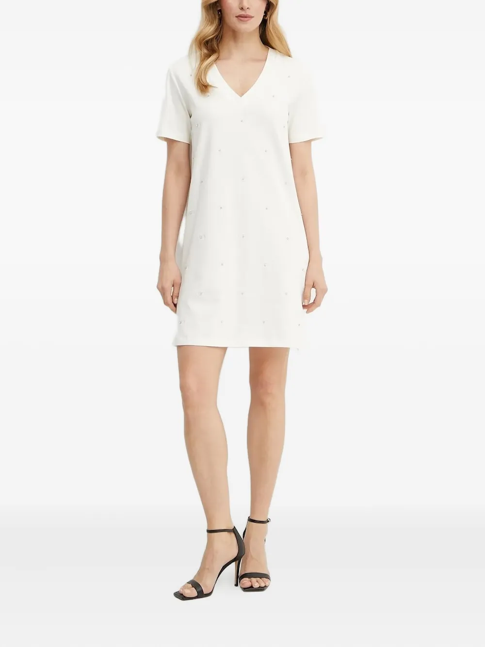 LIU JO embellished V-neck dress | White | Image 1