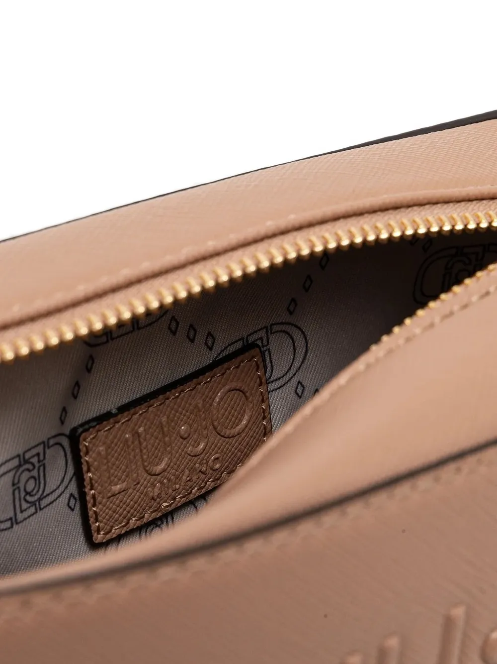 Liu •jo Embossed Rectangular Cross Body Bag In Neutral