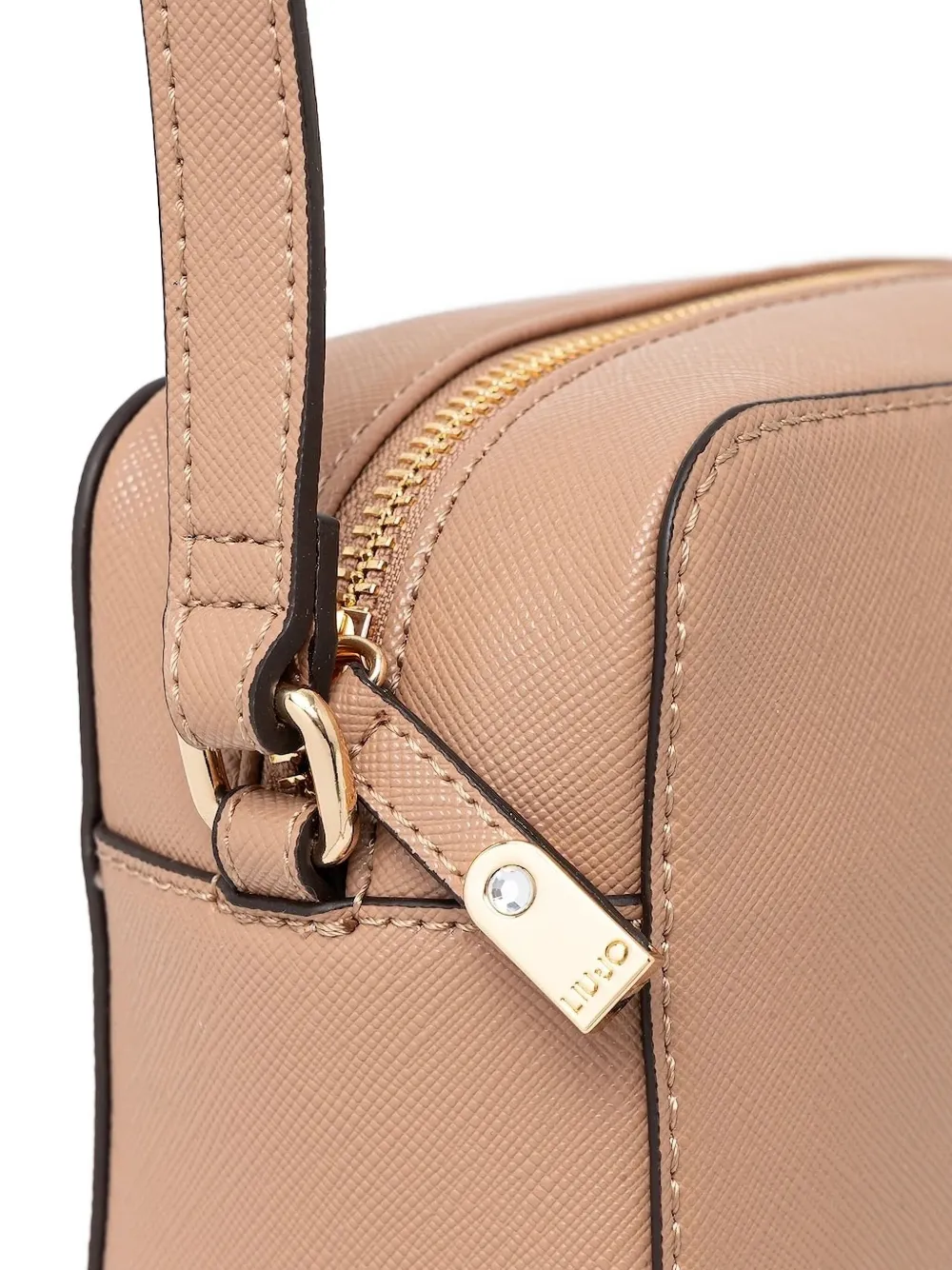 Liu •jo Embossed Rectangular Cross Body Bag In Neutral