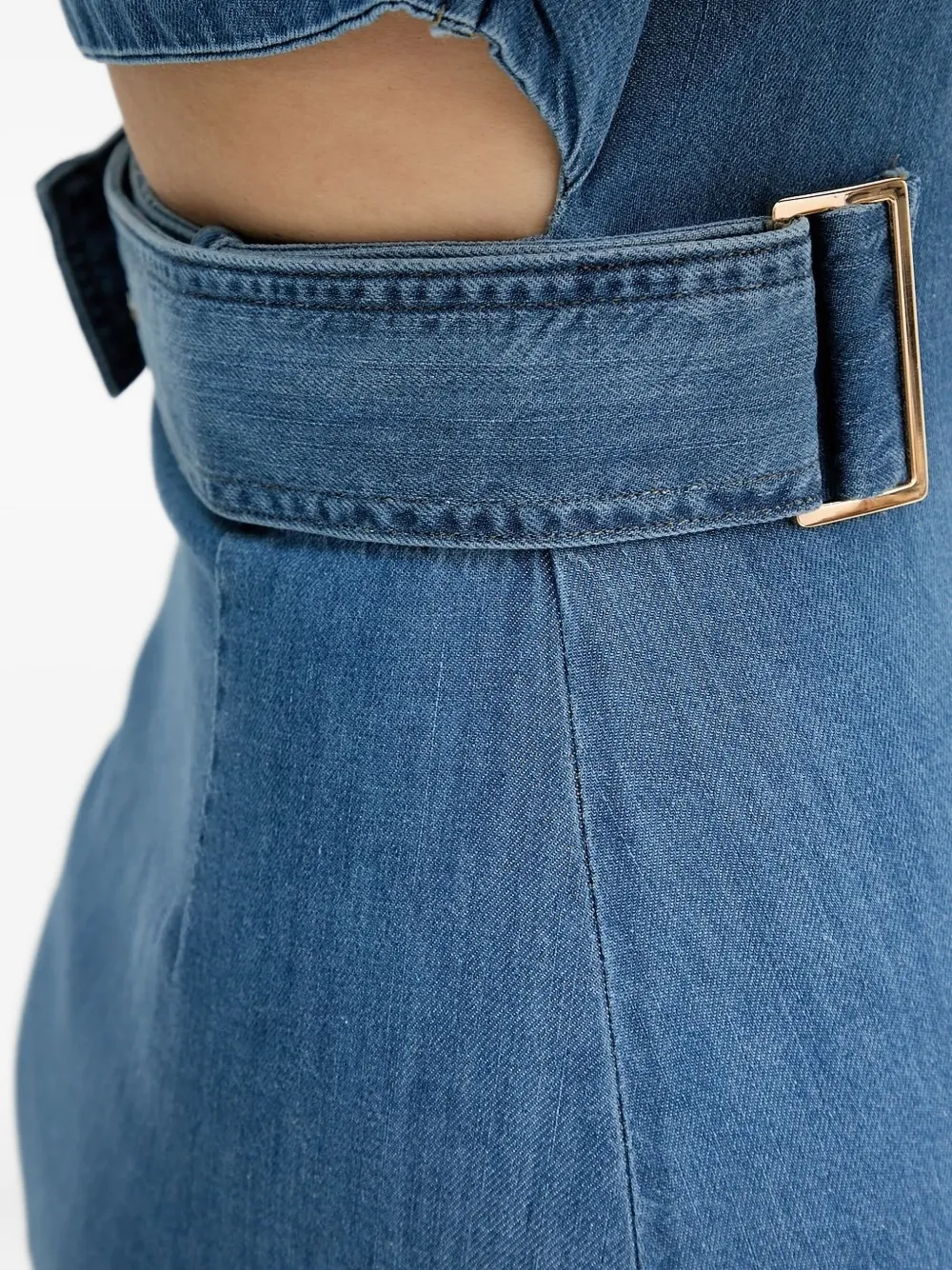 LIU JO Mini-blousejurk met ceintuur Blauw