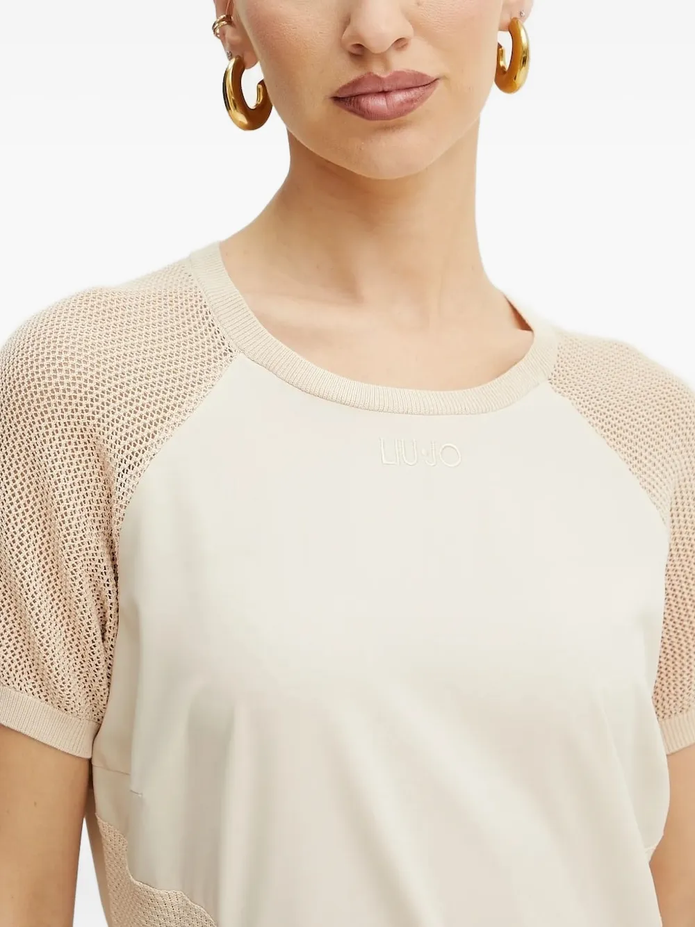 LIU JO Mini-jurk met raglan mouwen Wit