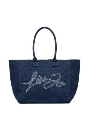 トートバッグ LIU JO Woman Tote bags Blue AA5206E0778 64018 LIU JO shoulder bag Kate Tote M Denim | Buy bags, purses
