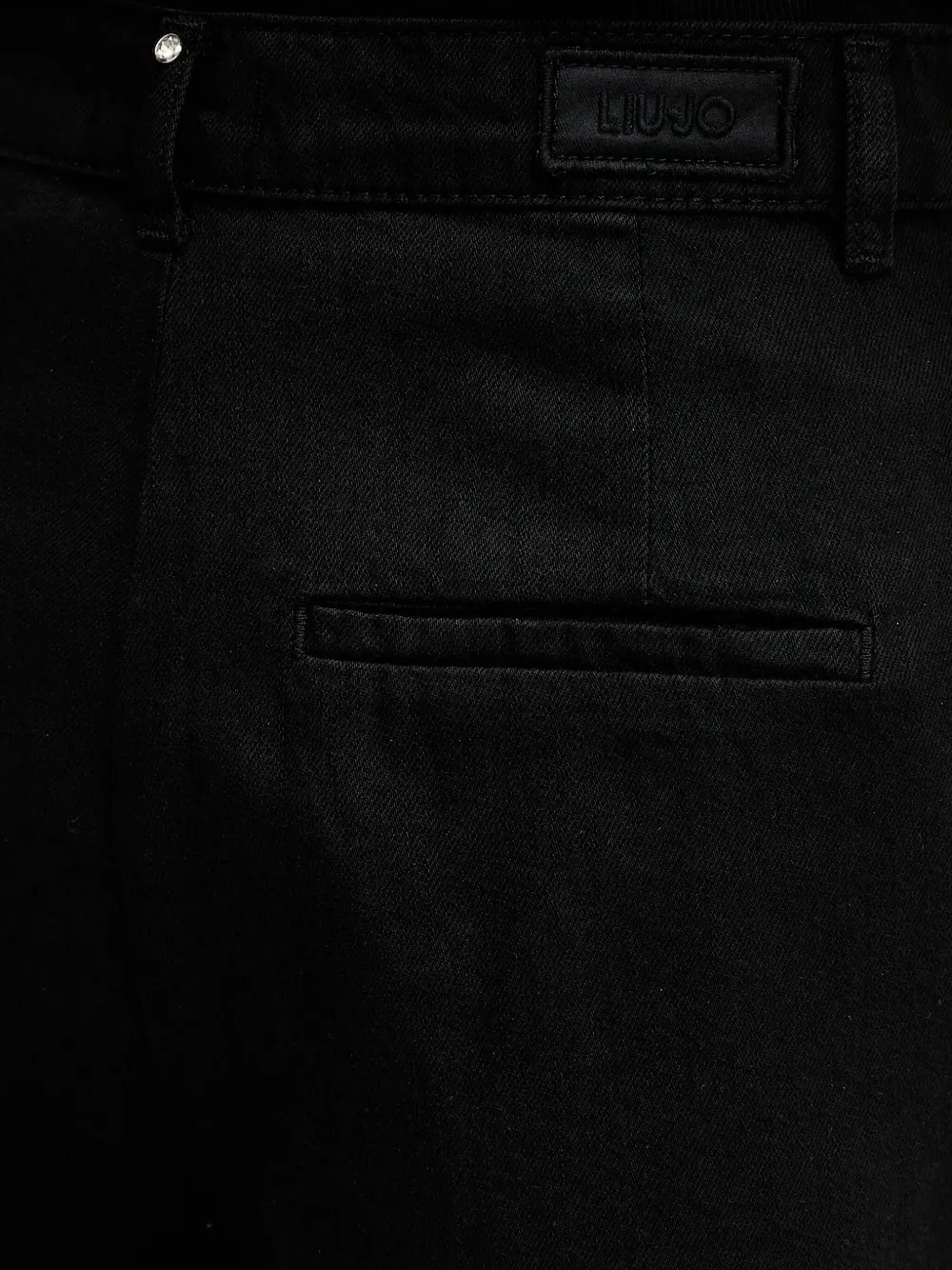 Liu •jo Pleated High-waisted Shorts In Black