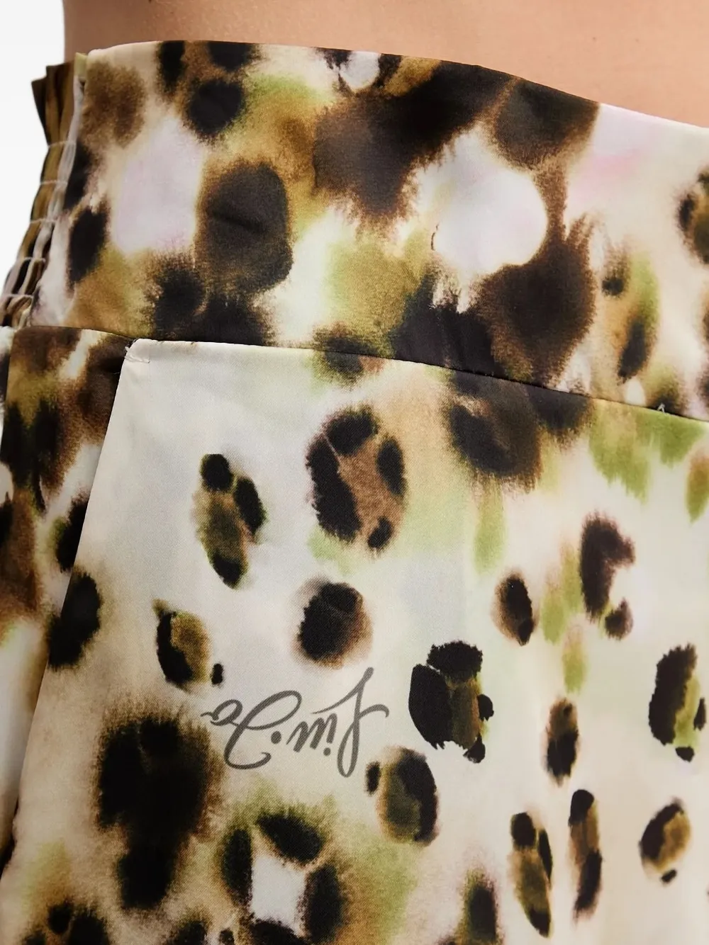 Liu •jo Animal-print Wide-leg Trousers In Animal Print