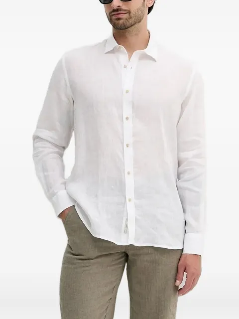 LIU JO long-sleeve linen shirt