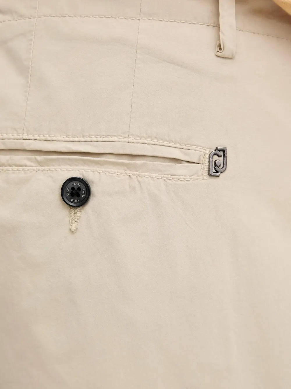 LIU JO five-pockets shorts Beige