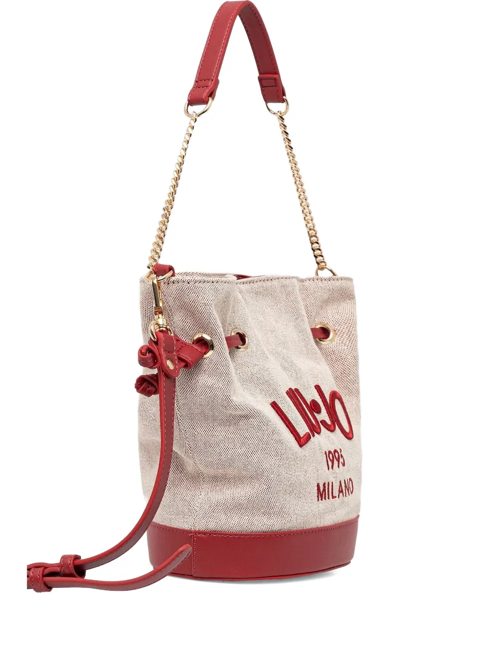 Liu •jo Logo Bucket Bag In Red