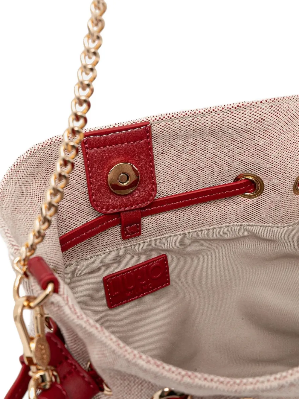 Liu •jo Logo Bucket Bag In Red