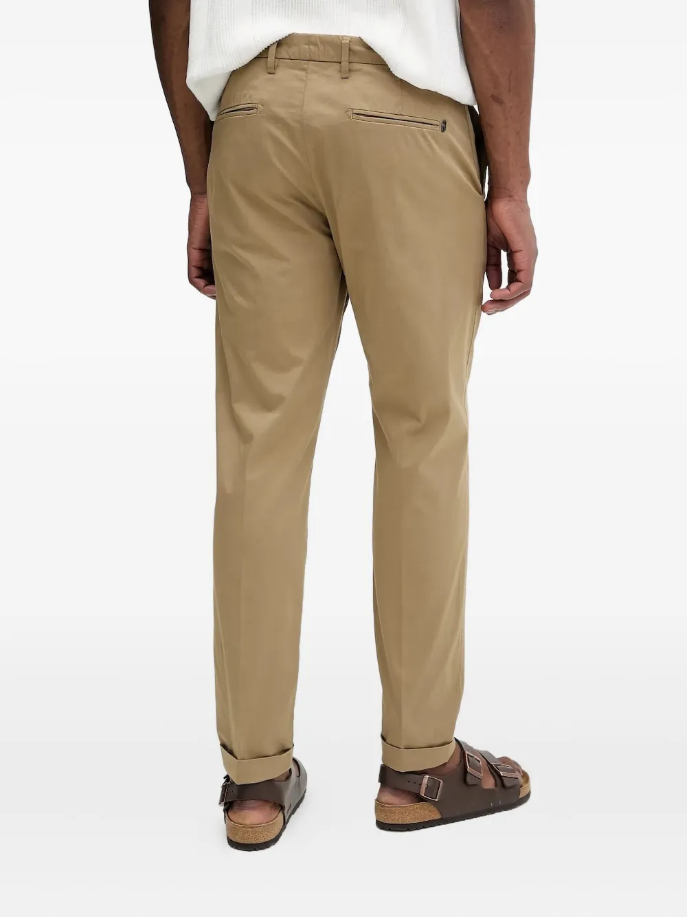 LIU JO welt-pocket cuffed trousers - Bruin