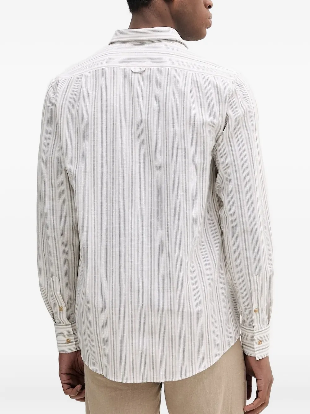 LIU JO stripe-pattern shirt - Beige