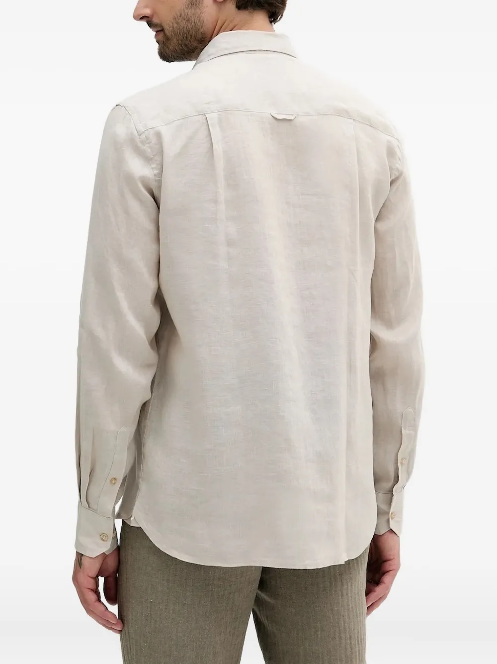 LIU JO long-sleeve linen shirt - Wit