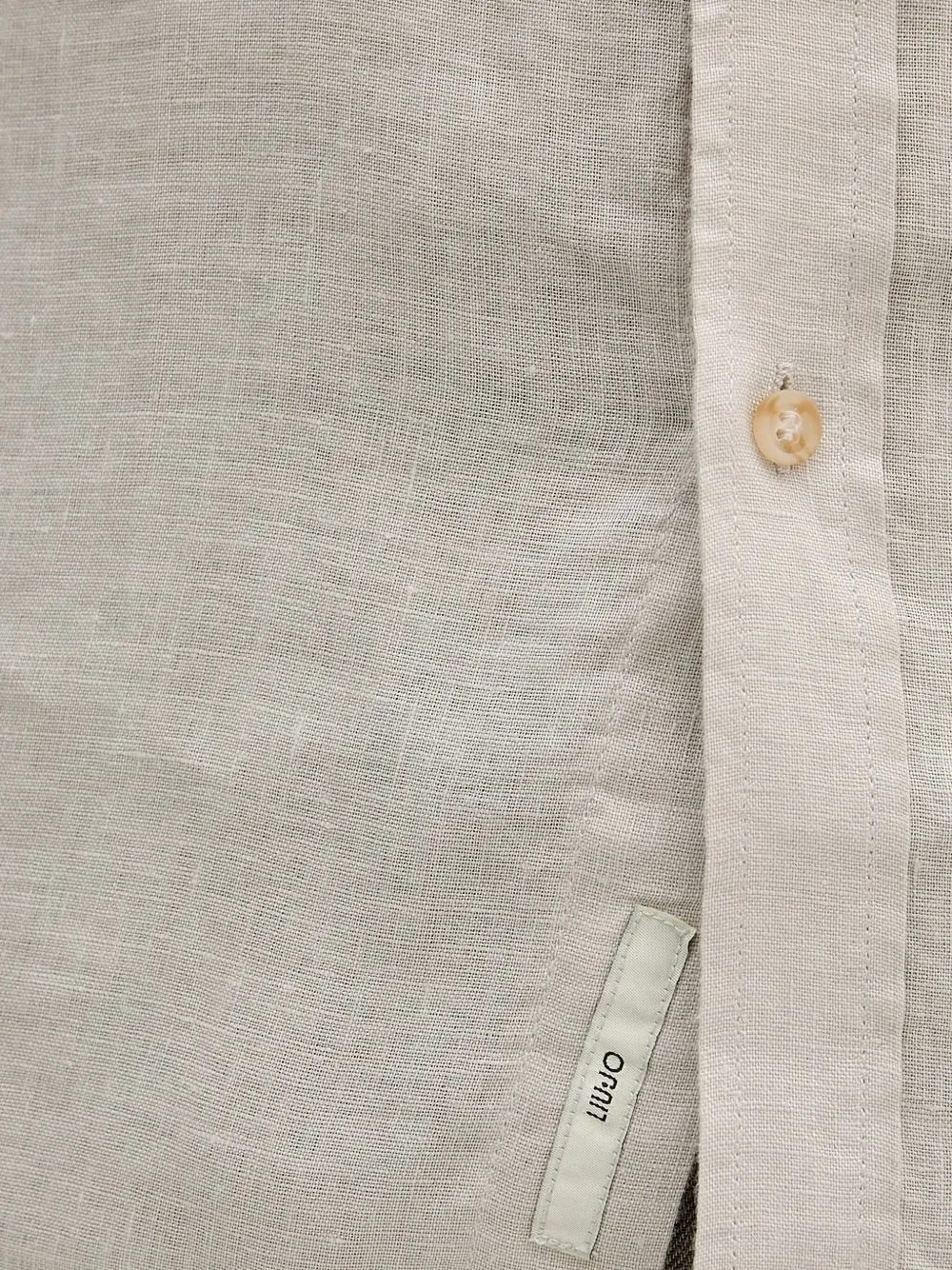 LIU JO long-sleeve linen shirt Wit