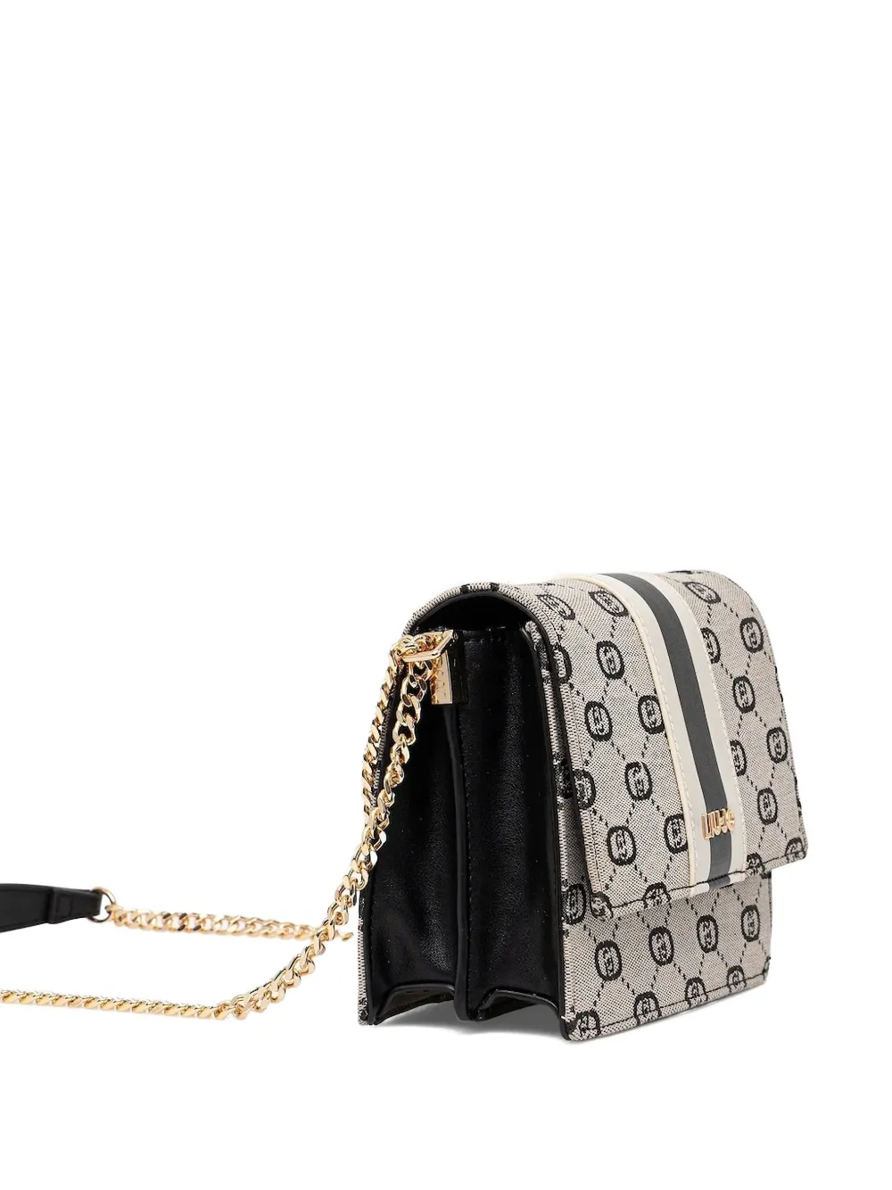 LIU JO monogram stripe cross body bag | Neutrals | Image 1